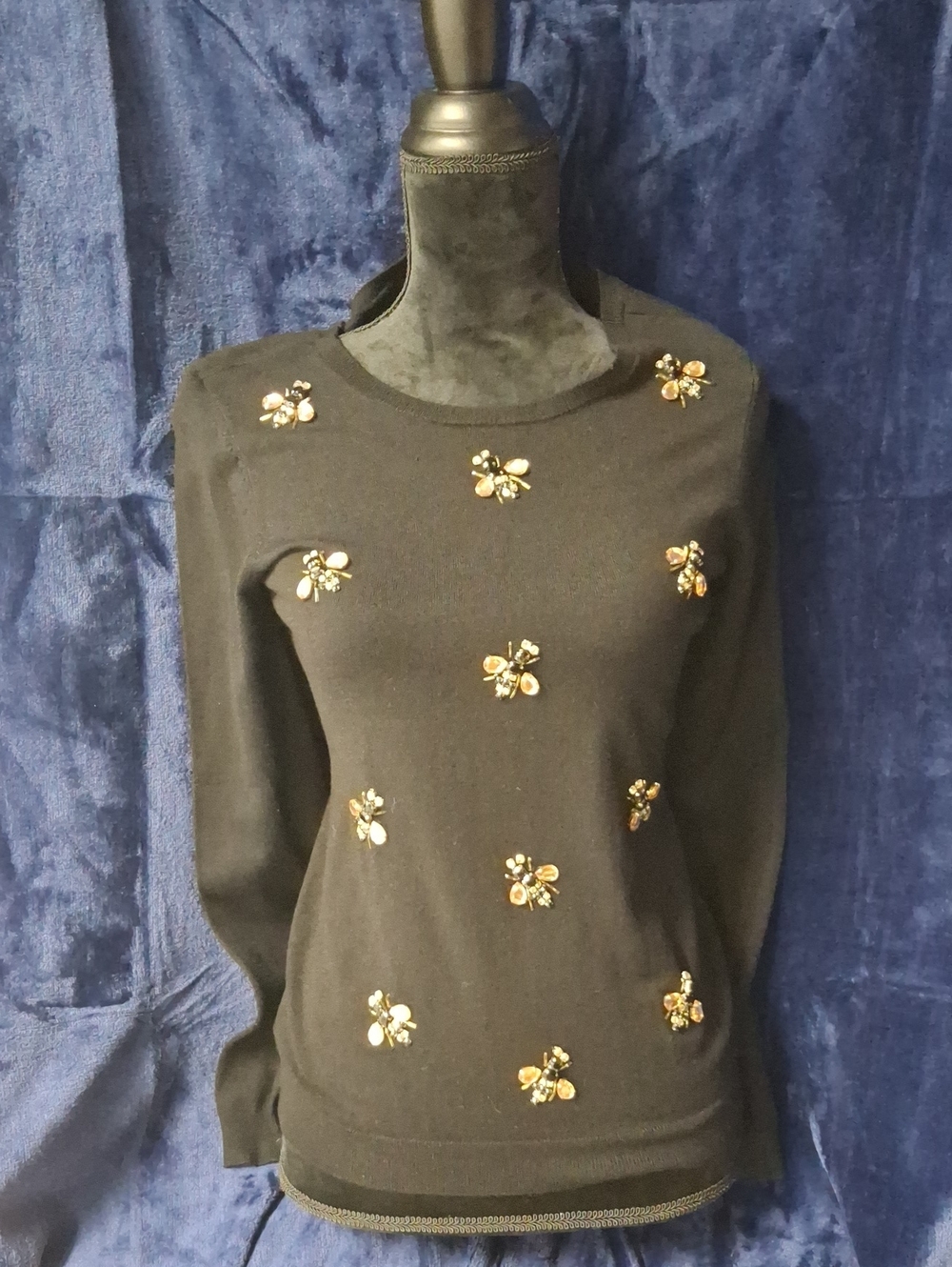 Black Embellished Women's Sweater - Brand Unknown